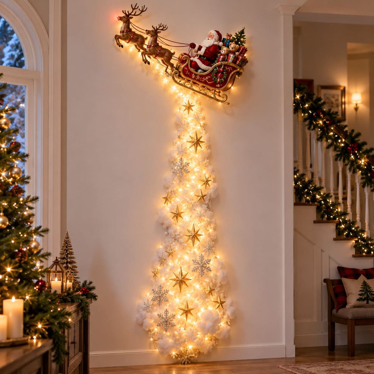 Christmas Wall Light Warm Glow Whimsical Design