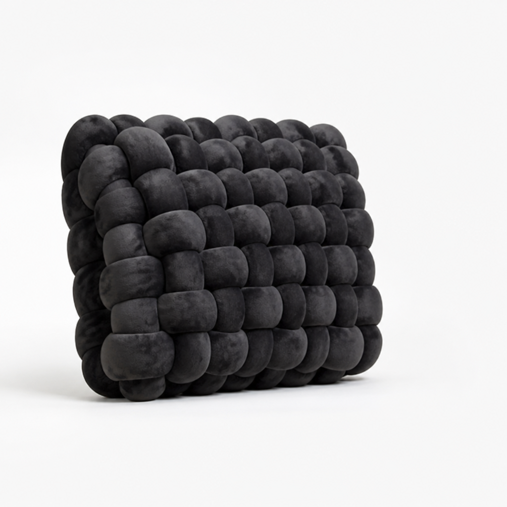Chunky Knotted Woven Throw Pillow