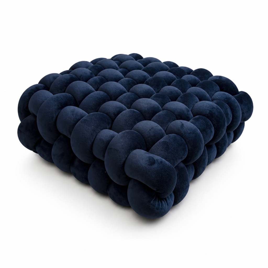 Chunky Knotted Woven Throw Pillow