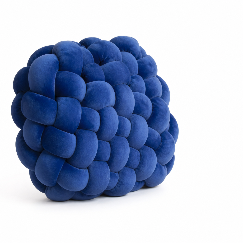 Chunky Knotted Woven Throw Pillow