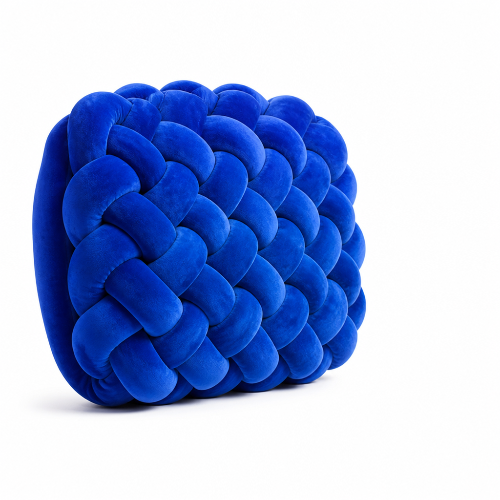 Chunky Knotted Woven Throw Pillow