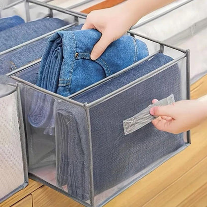 Closet Organizer Foldable 7-Compartment Sturdy Fabric & Carry Handle