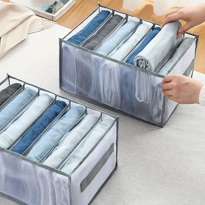 Closet Organizer Foldable 7-Compartment Sturdy Fabric & Carry Handle