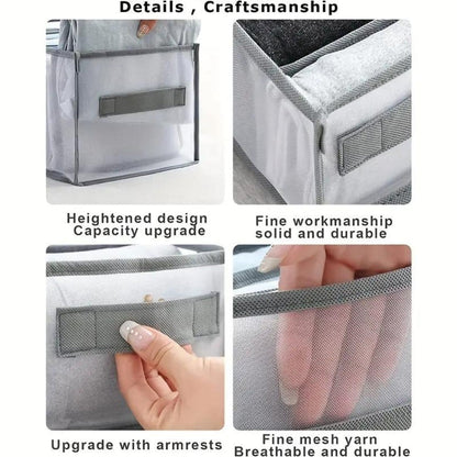 Closet Organizer Foldable 7-Compartment Sturdy Fabric & Carry Handle