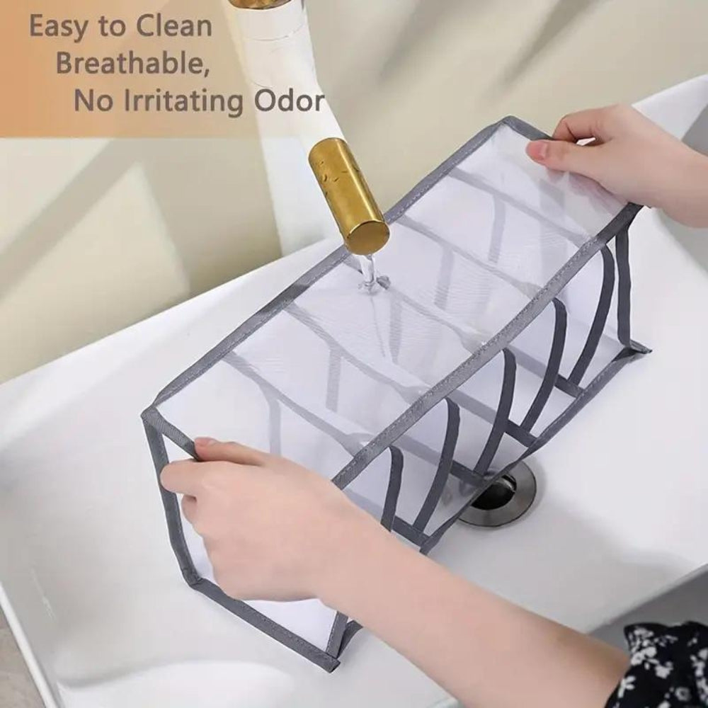 Closet Organizer Foldable 7-Compartment Sturdy Fabric & Carry Handle