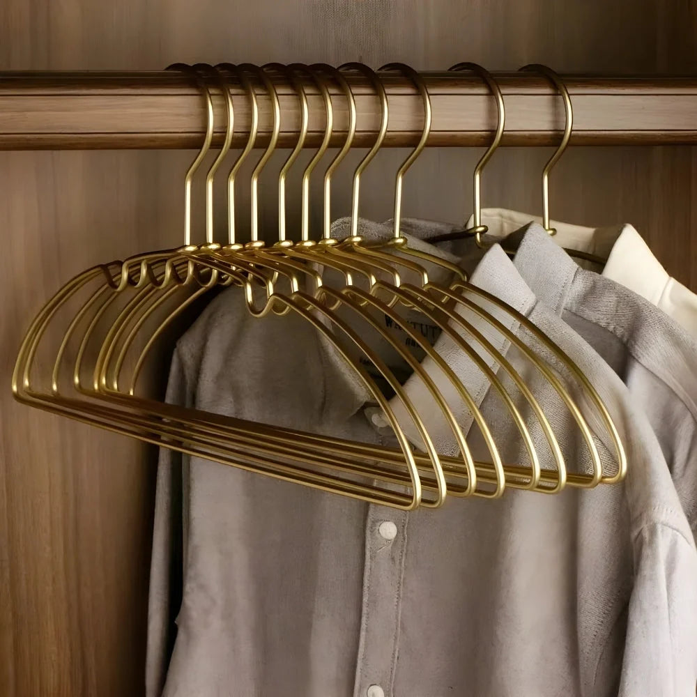 Clothes Hangers Aluminum Seamless & Anti-Slip