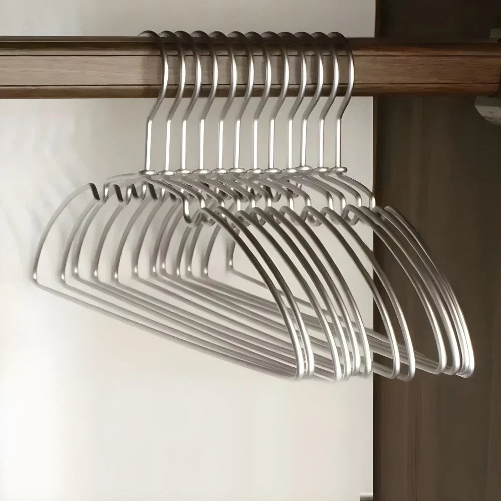 Clothes Hangers Aluminum Seamless & Anti-Slip