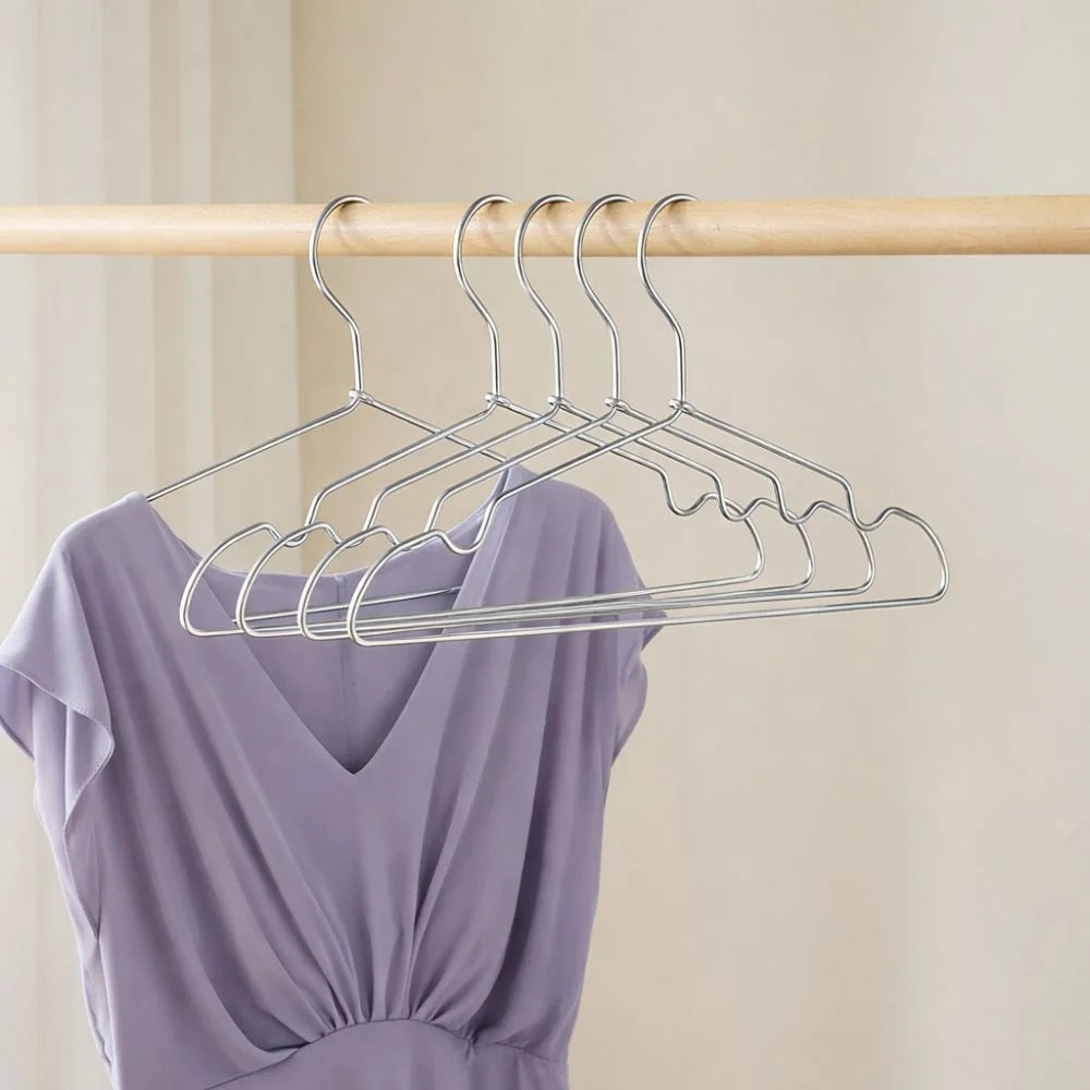 Clothes Hangers Slim Aluminum Non-Slip Set of 12
