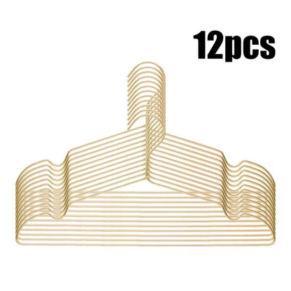 Clothes Hangers Slim Aluminum Non-Slip Set of 12