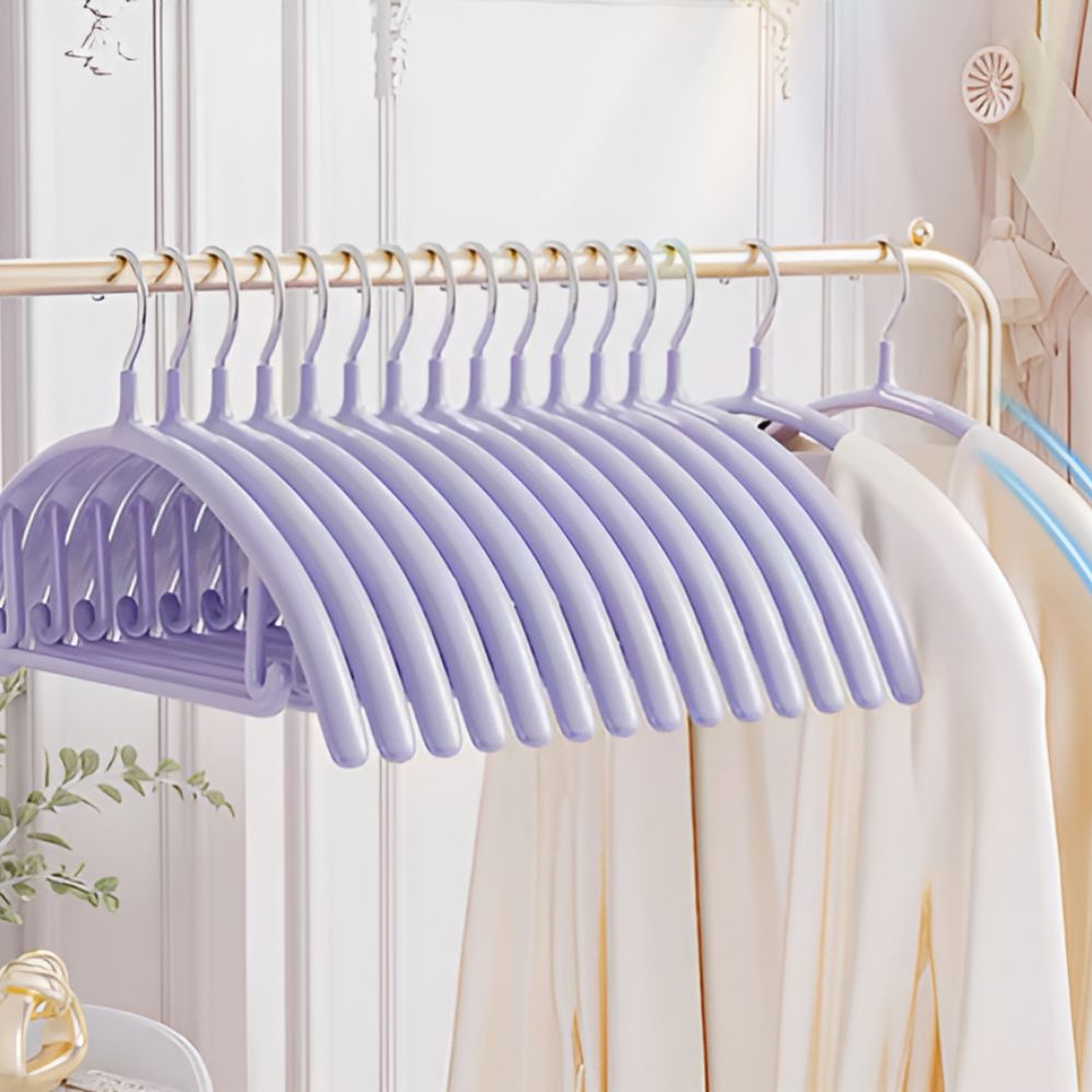 Clothes Hangers Soft-Touch Finish Ergonomic Curve