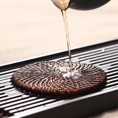 Coasters Hand-Woven Rattan Heat-Resistant Set of 6