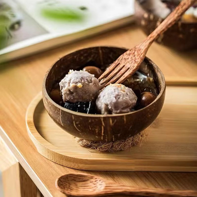 Coconut Bowl Handcrafted Polished Eco-Friendly