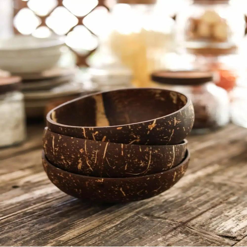 Coconut Bowl Handcrafted Polished Eco-Friendly