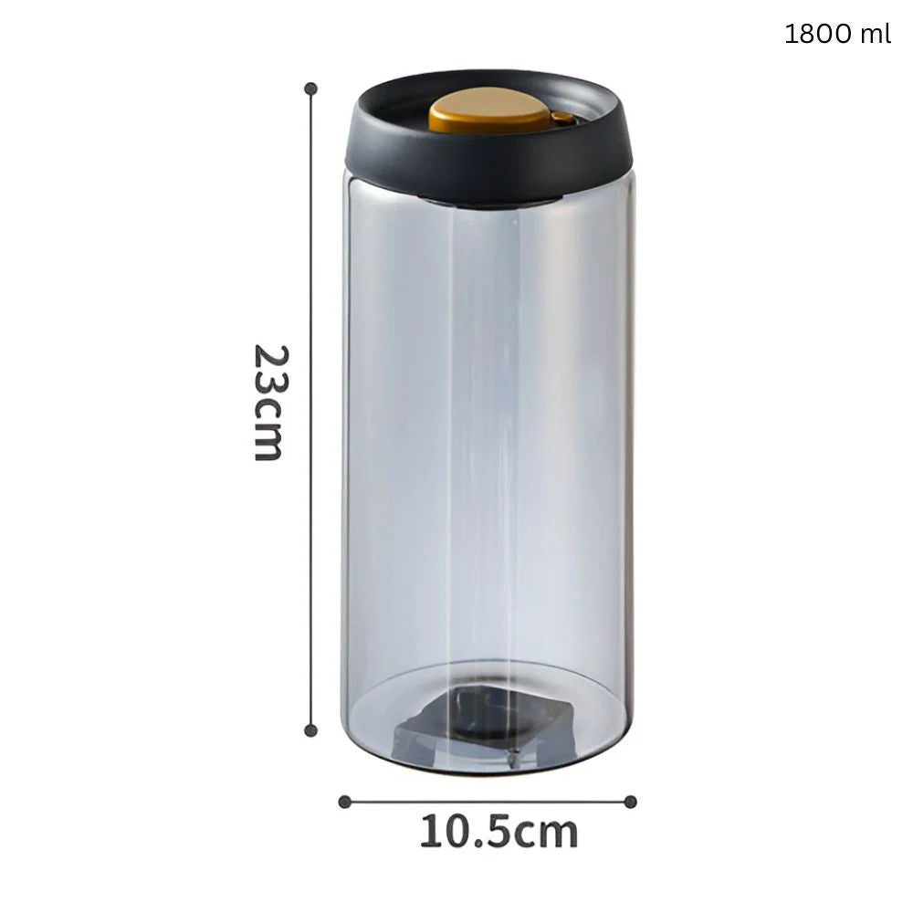 Coffee Canister Vacuum-Sealed Food-Grade Glass