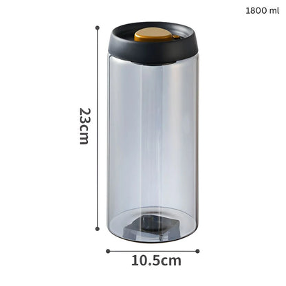 Coffee Canister Vacuum-Sealed Food-Grade Glass
