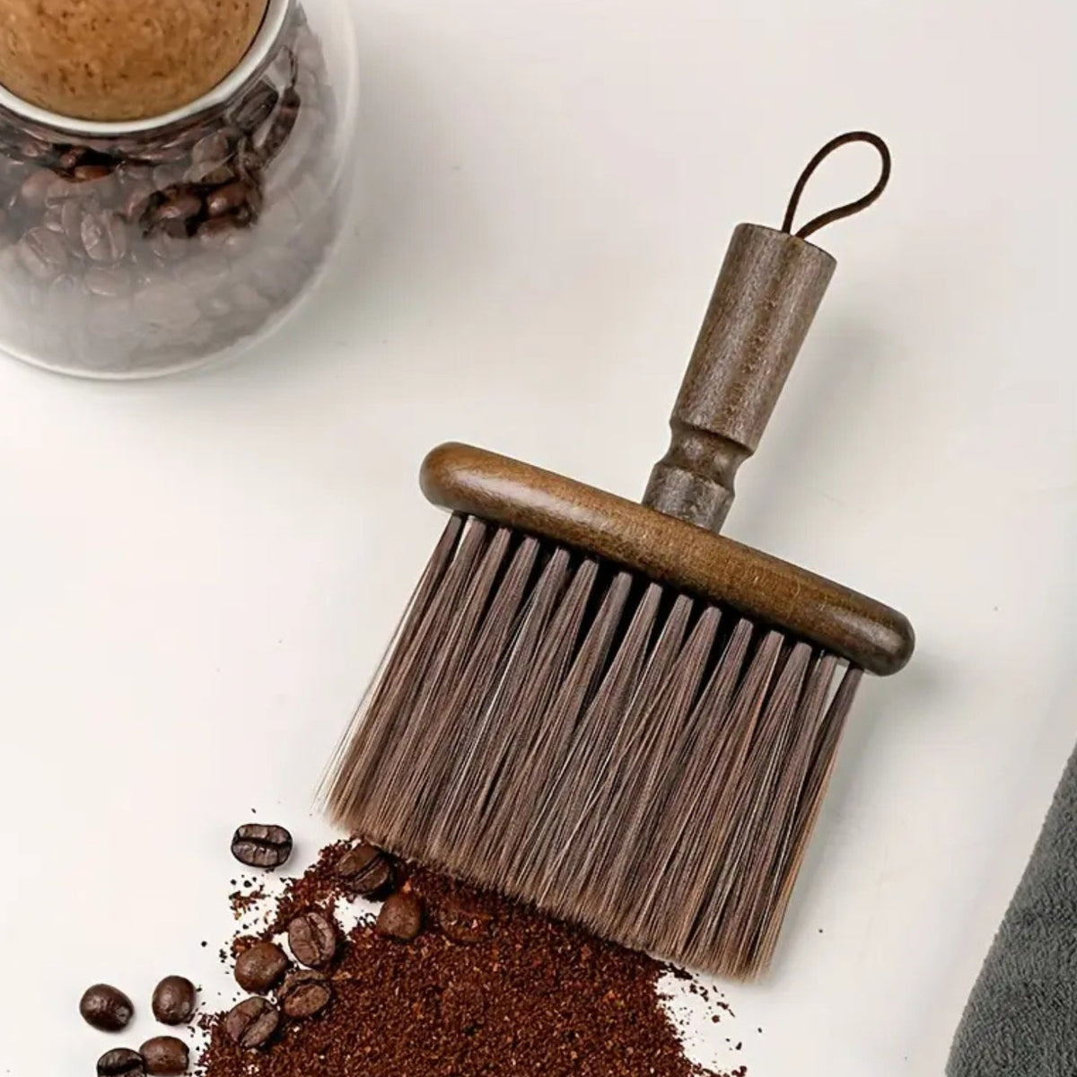 Coffee Cleaning Brush Beech Handle & PBT Bristles