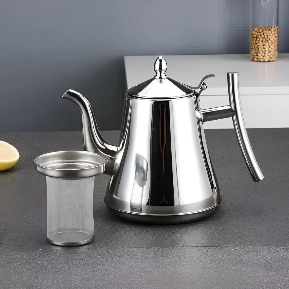 Coffee & Tea Kettle Stainless Steel Built-In Filter