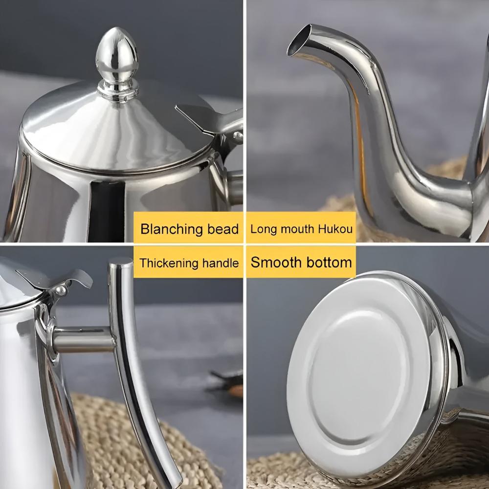 Coffee & Tea Kettle Stainless Steel Built-In Filter