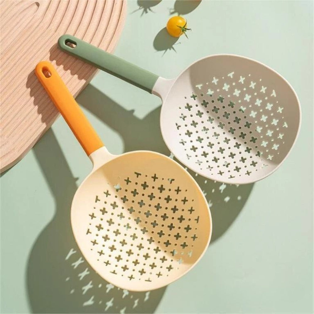 Colander Strainer Heat-Resistant Plastic Long Handle