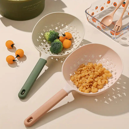 Colander Strainer Heat-Resistant Plastic Long Handle