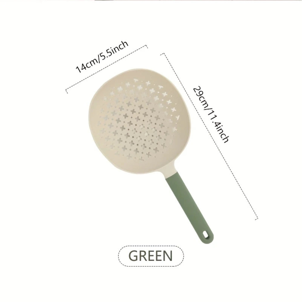 Colander Strainer Heat-Resistant Plastic Long Handle