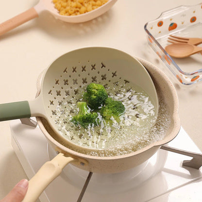 Colander Strainer Heat-Resistant Plastic Long Handle