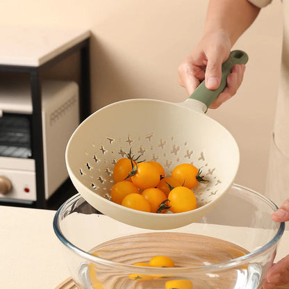 Colander Strainer Heat-Resistant Plastic Long Handle