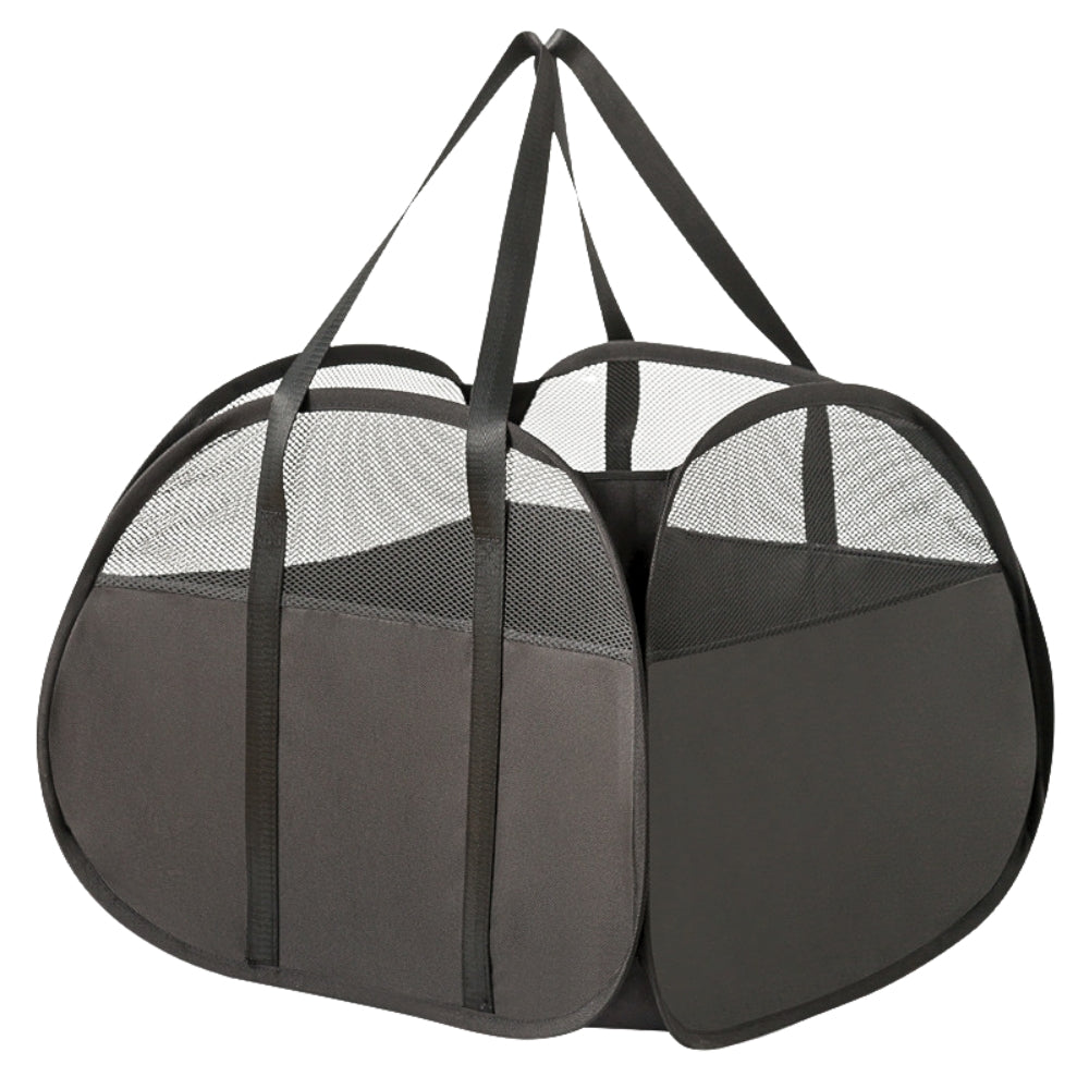 Collapsible Laundry Basket Reinforced Handles & Breathable Mesh
