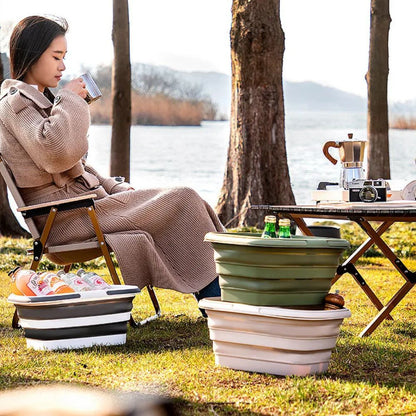 Collapsible Outdoor Basket Self-Standing Foldable