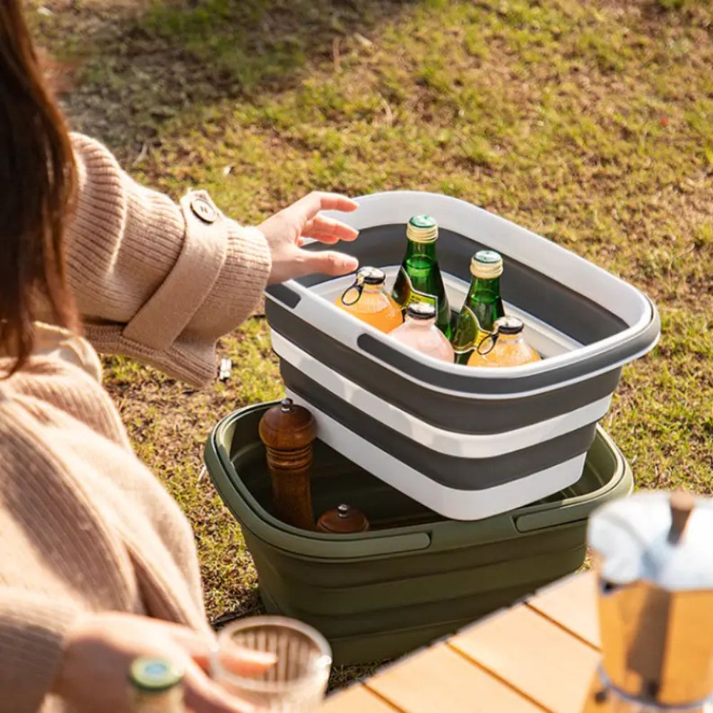 Collapsible Outdoor Basket Self-Standing Foldable