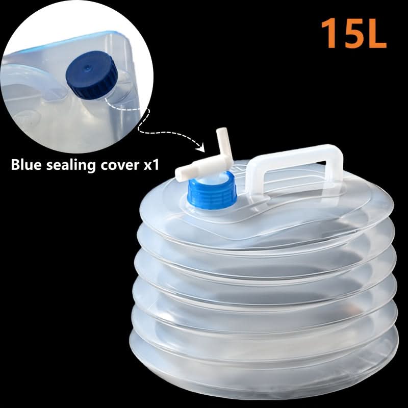 Collapsible Water Container Foldable & Leakproof Food-Grade Polyethylene