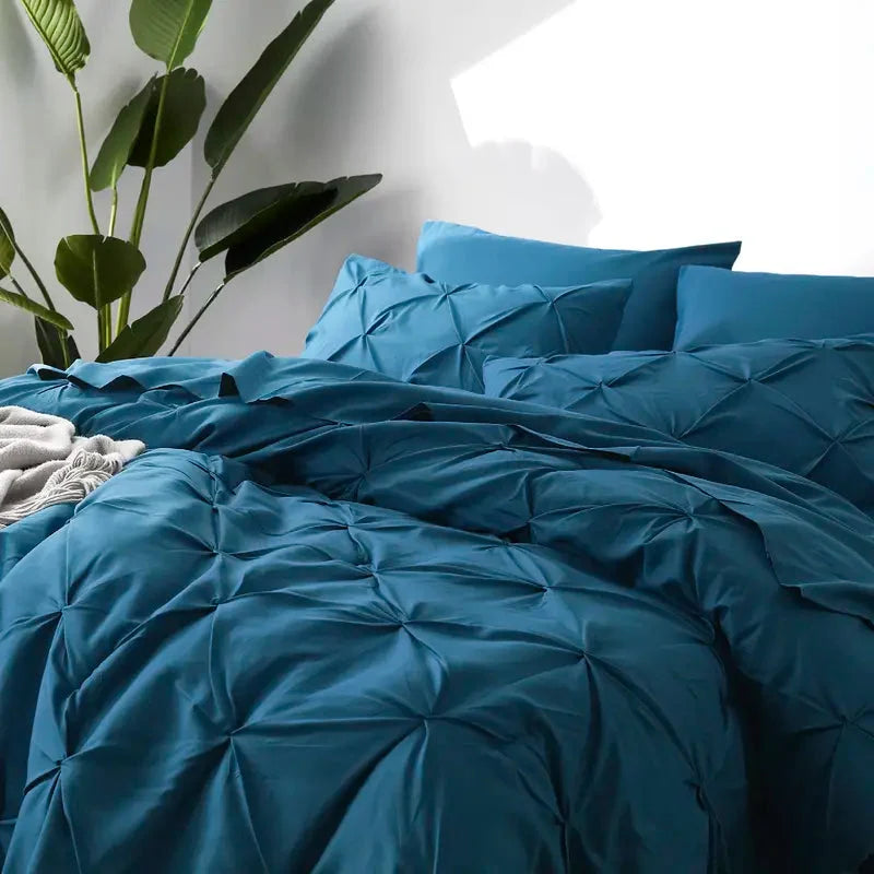 Comforter Set Pintuck Microfiber Lightweight All-Season