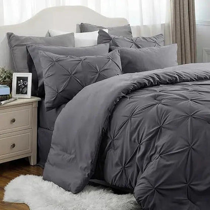 Comforter Set Pintuck Microfiber Lightweight All-Season
