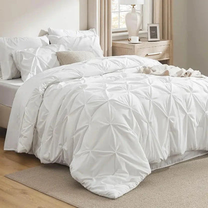 Comforter Set Pintuck Microfiber Lightweight All-Season