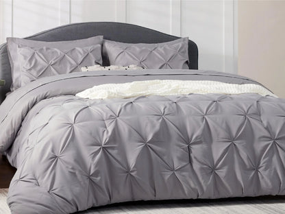 Comforter Set Pintuck Microfiber Lightweight All-Season