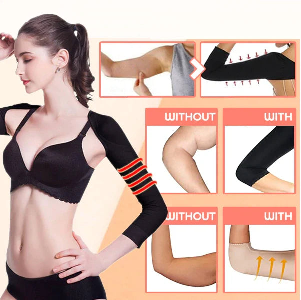 Compression Arm Sleeves Posture Support Seamless Fabric