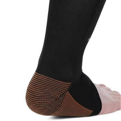 Compression Socks Graduated Support Zip-Up Open-Toe Design