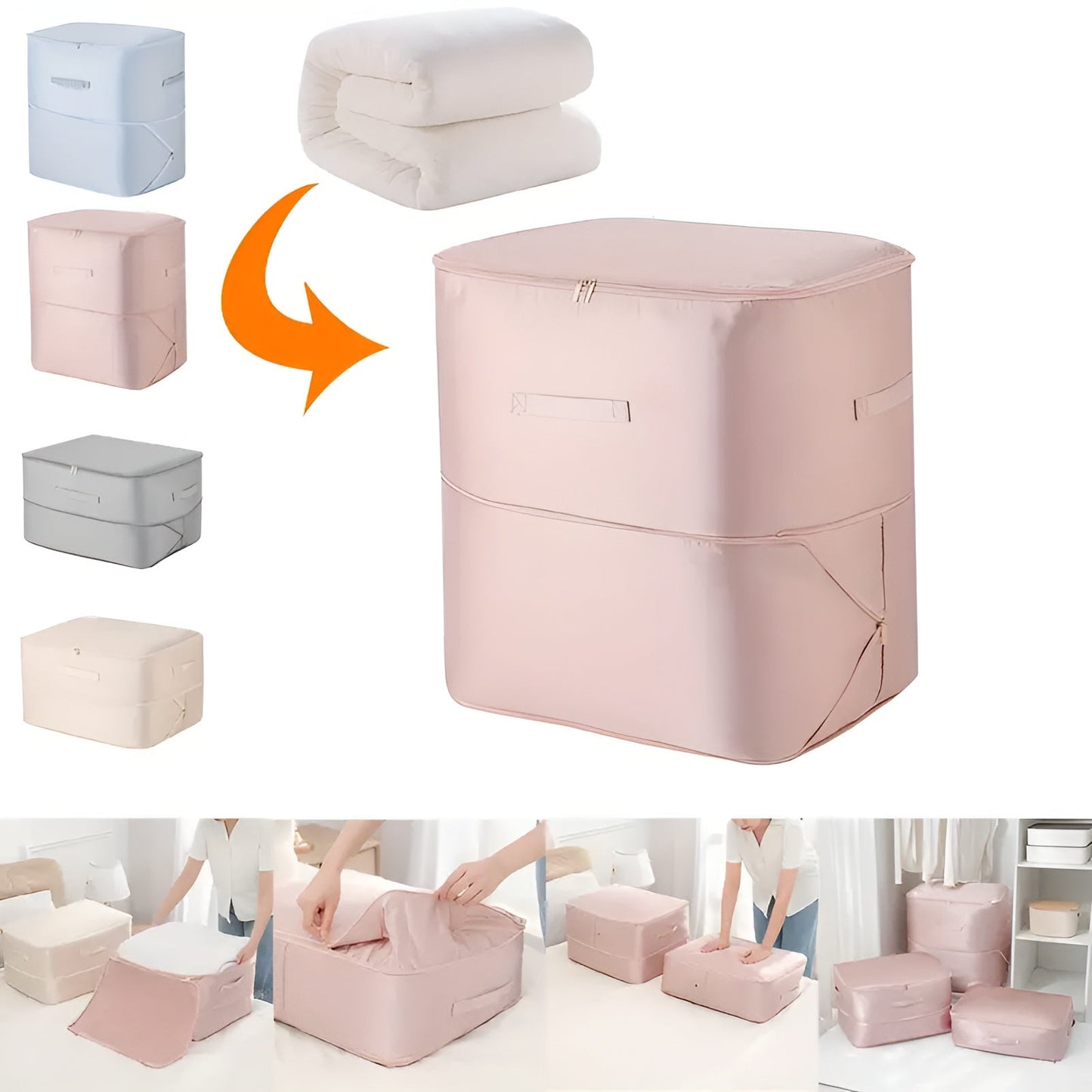 Compression Storage Bag Airtight & Transparent Space-Saving
