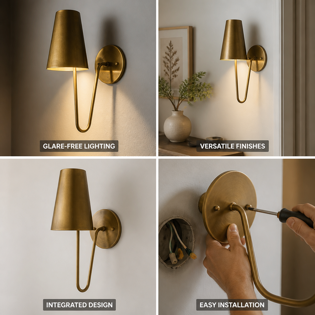 Concealed Curved Wall Sconce (Downward Wall Wash)