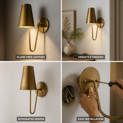 Concealed Curved Wall Sconce (Downward Wall Wash)