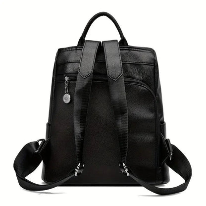 Convertible Backpack PU Leather Water-Resistant 3-Way Carry