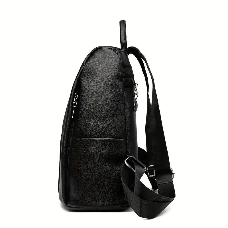 Convertible Backpack PU Leather Water-Resistant 3-Way Carry