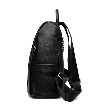 Convertible Backpack PU Leather Water-Resistant 3-Way Carry
