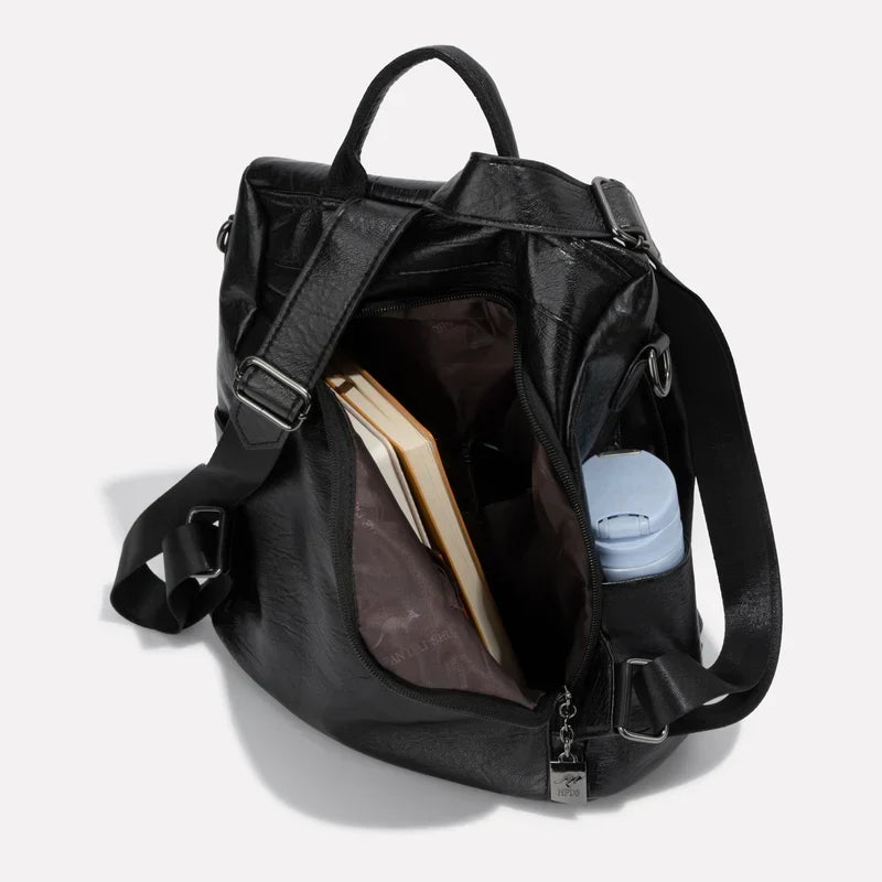 Convertible Backpack Water-Resistant 3-Way Carry Hidden Rear Zipper