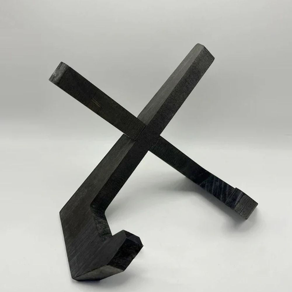 Cookbook & Tablet Stand Pine Wood X-Frame Non-Slip