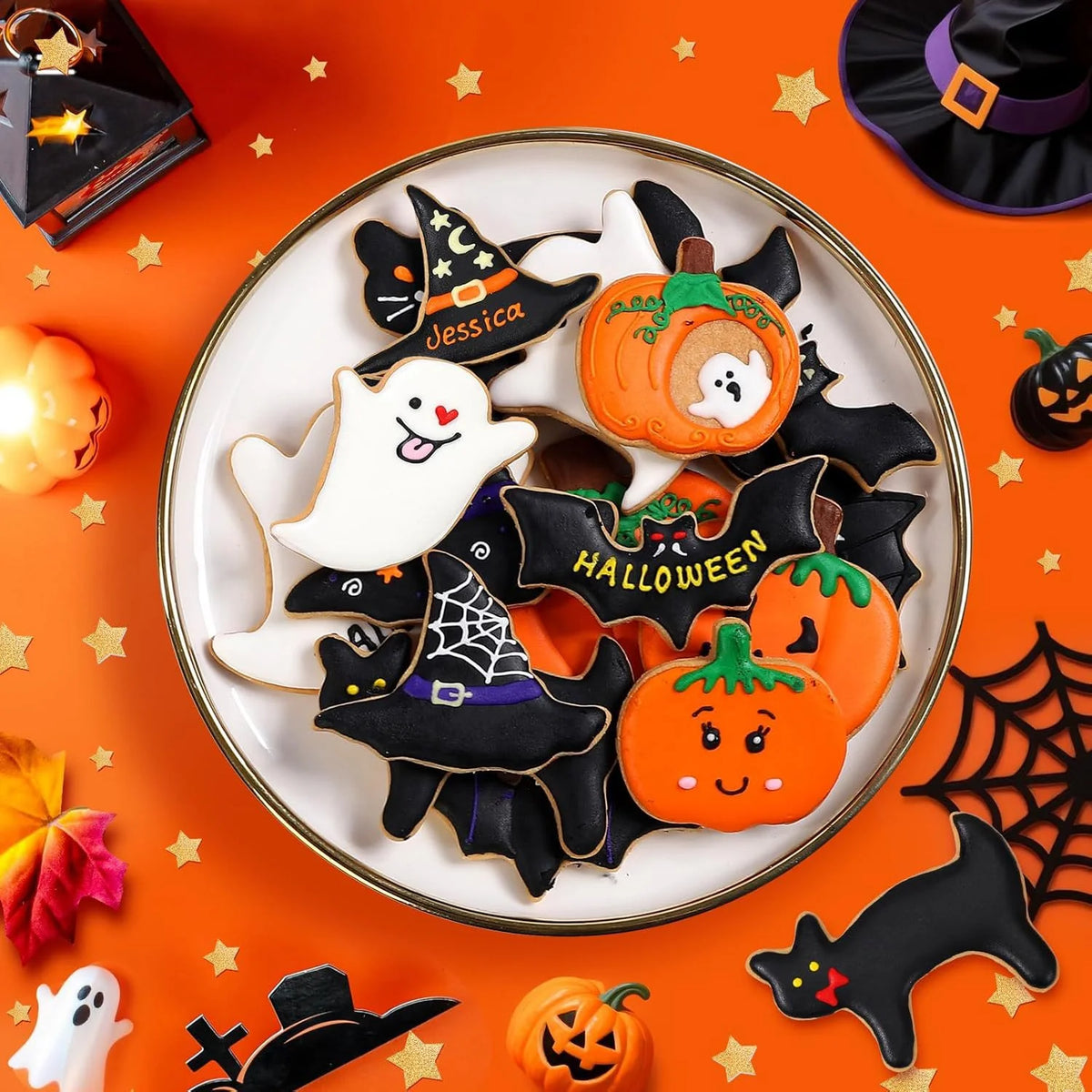 Cookie Cutter Set Pumpkin Stainless Steel Set of 3