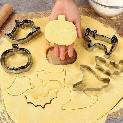 Cookie Cutter Set Pumpkin Stainless Steel Set of 3