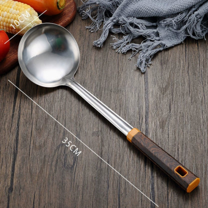 Cooking Utensil Set 304 Stainless Steel Wood-Grain Handles 6-Piece