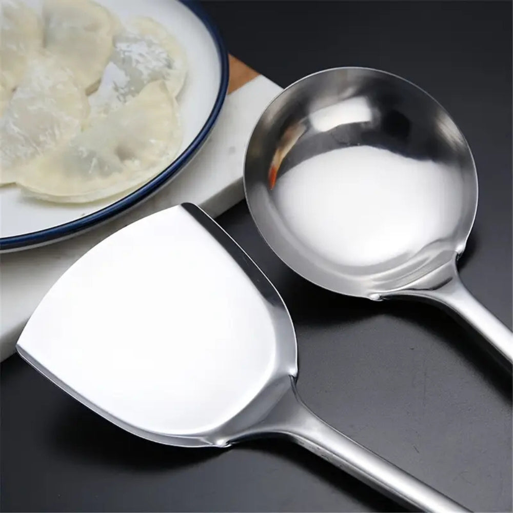 Cooking Utensil Set 5-Piece Stainless Steel Ergonomic Handles