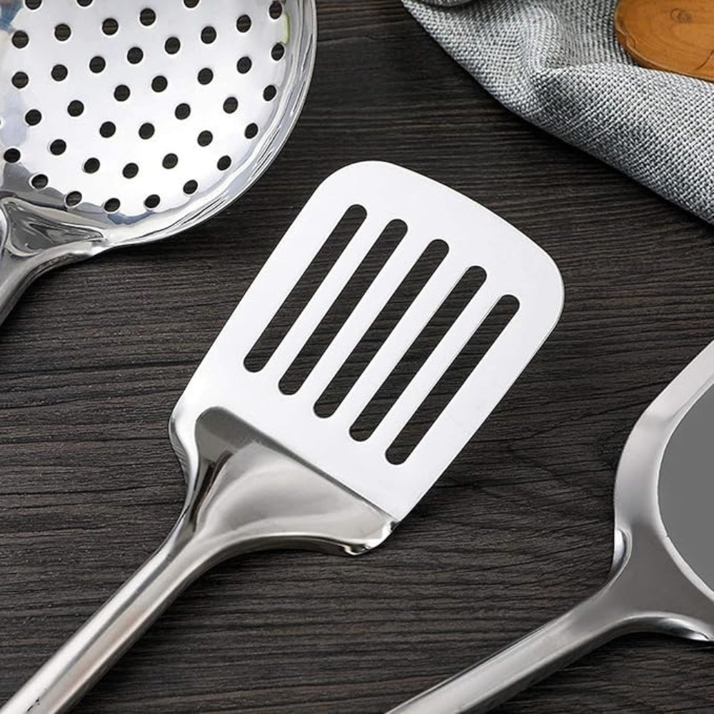 Cooking Utensil Set 5-Piece Stainless Steel Ergonomic Handles